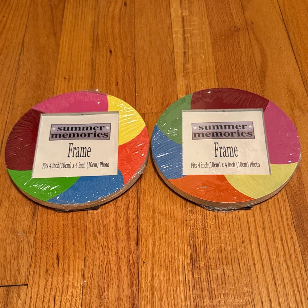 Colorful Round Beachball Photo Frames